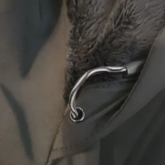 Merrell Soft Shell Fleece Lined Hooded Trench Coat Black XL Aeroblock EUC - Picture 10 of 12